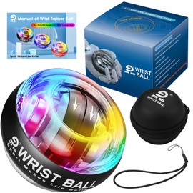 JIN BD Wrist Trainer Ball Auto-Start Gyroscopic Forearm Exerciser Gyro Ball for Strengthen Arms, Fingers, Grip and Muscles