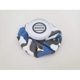 RxICE - 6" Small Reusable Ice Bag - Hot and Cold Therapy - Camo (Blue Camo)