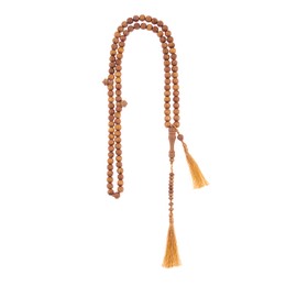 Nusantara Shop Sandalwood Tasbih 99 8mm - Islamic Prayer Beads, Tasbeeh, Muslim Rosary, Masbaha, Misbaha, Tesbih, Tespih, Dhikr Beads, Zikr Beads, Sibha, Muslim Mala, Worry Beads, Prayer Counter