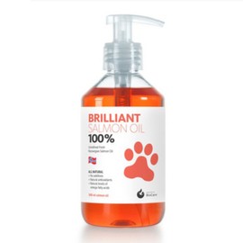 Brilliant pet salmon oil supplement, omega 3, 300ml, 1 piece / 브릴리언트 반려동물 연어오일 영양제, 오메가3, 300ml, 1개