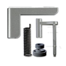 ClipClose Door Closer / Mini Door Closer in Silver, Easy Assembly, High Efficiency, Good for Energy Saving, Good Solution for Owning Pets