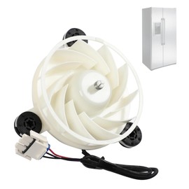 WR60X35365 Freezer Evaporator Fan Motor Compatible with GE Freezer, Replaces WR60X27189 Refrigerator Freezer Evaporator Fan Motor, DC12V 2.5W Freezing Fan Motor