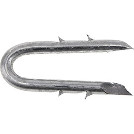 Fas-N-Tite Galvanized Double Barbed Fence Staples (1-1/4") 5lb Box