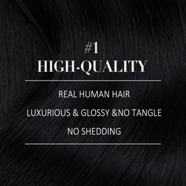 YoungSee Nano Beads Hair Extensions Black Nano Tips Hair Extensions Jet Black Nano Real Hair Extensions Black Nano Loop Human Hair Extensions 22inch 1g Nano Rings Hair Extensions Double Drawn 1g/s 50g