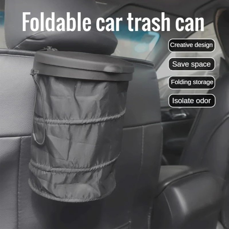Car Foldable Garbage Bin，Black