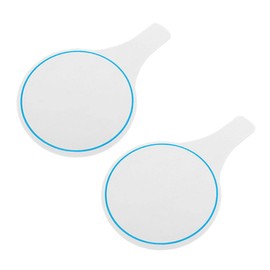 Operitacx 8pcs Handheld Dry Erase Whiteboard Scoreboard for Voting and Classroom Use Portable Blank Writing Board Comfortable to Hold Handle for Teaching Games and Meetings