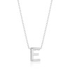 Philip Jones Initial Necklace Letter E Created with Zircondia® Crystals