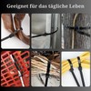 Pack of 100 Black Cable Ties, UV Resistant, Nylon, Various