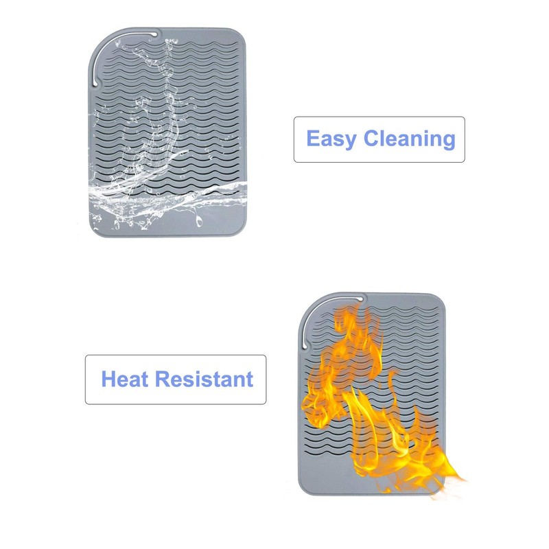 Heat Resistant Mat for Curling Iron, Flat Irons and Hair
