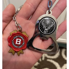 Jagermeister And Jim Beam  Key Chain Bottle Opener