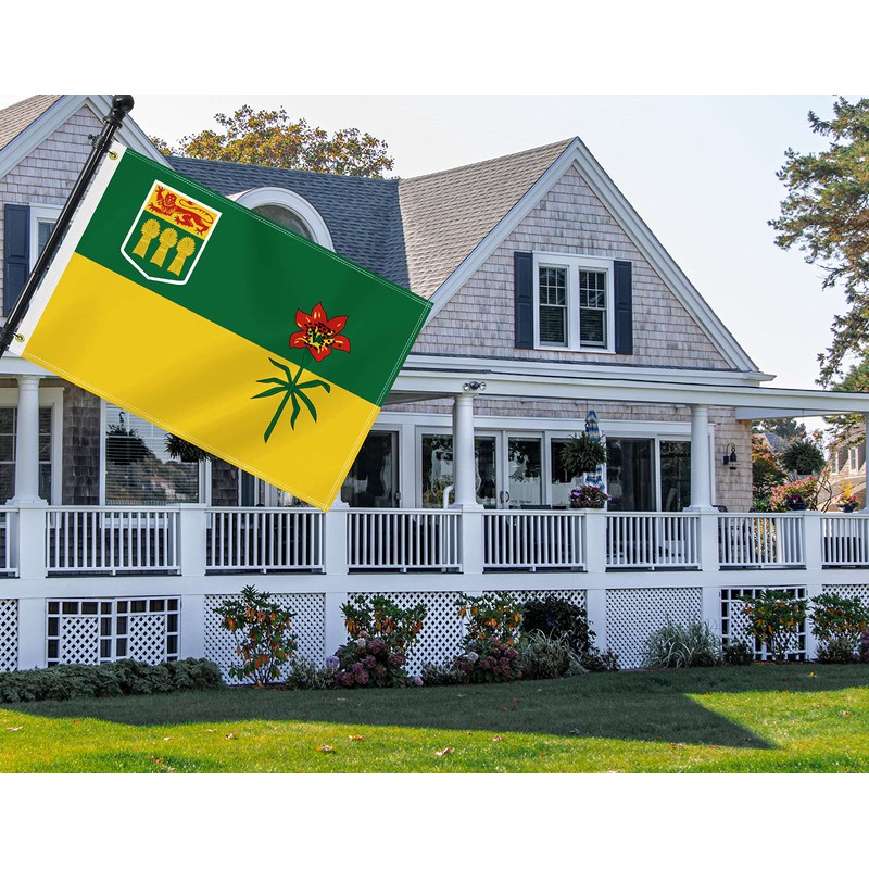 2×3 FT Saskatchewan Flag, Medium 60×90 CM 100D Canada Province