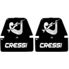 Cressi Onda/Ondina/Perla/Perla Jr/Sirena/Sirenetta/Piumetta Buckles Mask - Transparent, Black