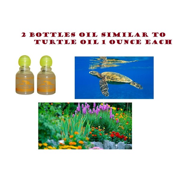 2 Botellas Similar Aceite de Tortuga,2 bottles Similar TurtleOil,1 ounce/bottle