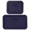 Pyrex (1 7213-PC 1.9-Cup & (1) 7214-PC 4.8-Cup Blue Food