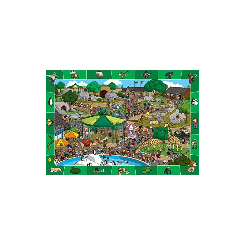 A Day at the Zoo - Spot and Find Puzzle,