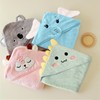 Asnewkit Hooded Baby Towel, Baby Bath Towels with Hood,Unique Animal