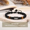 TempBeau Bracelet Men's Dad Gifts: Grandpa Bracelet Beads Length Adjustable