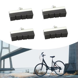 jebyltd Bicycles V Brake Pads Set 2 Pairs Bike Brake Shoes Mountain Bike Front Back Wheel V Brake Pads for Bicycle