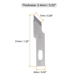 HARFINGTON 40pcs Exacto Knife Blades #12 Hobby Knife Replacement Blades Spare Precision Exacto Blades Hobby Knife Blade Refills for DIY, Art, Cutting, Carving, Scrapbooking, Stencil
