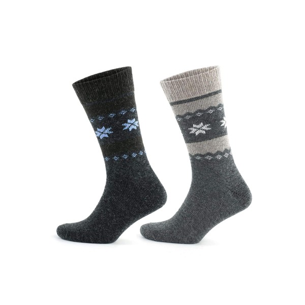 GoWith 3099 Alpaca Wool Thermal Washed Soft Natural Winter Shoes