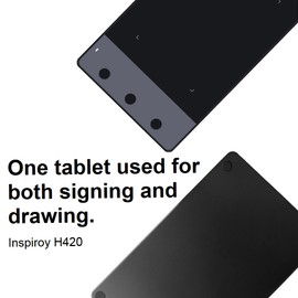 Huion H420 Professional Graphics Drawing Tablet with 3 Shortcut Keys 2048 Levels Pressure Sensitivity 4000LPI Pen Resolution