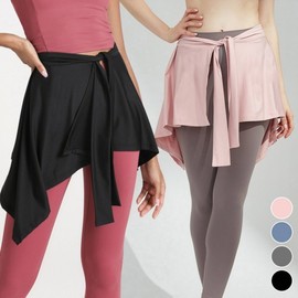 Leggings Butt Cover Bikini Cover-up Running Hip Cover Skirt Black