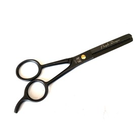 Professional Single Teeth Thinning Shears Scissors GERMAN Barber 6.5" FULL BLACK