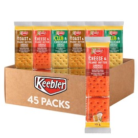 Keebler Sandwich Crackers, Lunch Snacks, Variety Pack (45 Packs)