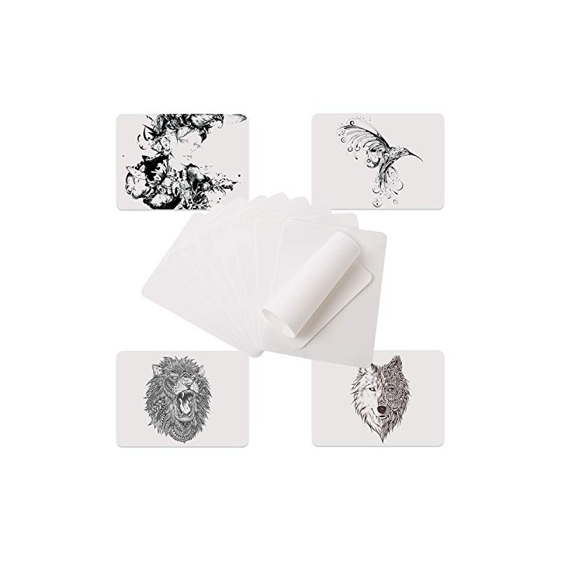 Gospire 10 piezas en blanco tatuaje tatuaje práctica piel para