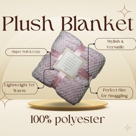 Spa Gift Baskets for Women Birthday Set - 5-Piece Luxurious Self Care Gift Box for Women & Mom with Cup, Plush Blanket, Bath Balls, Eye Cover & Scented Candle for Anniversary, Christmas, Mother's Day