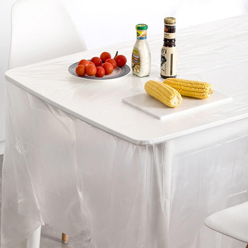 OULIGET Plastic Table Cloth,Plastic Party Table Cover,Disposable Table Cloth,Disposable Square