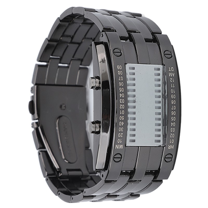 Men's Watch Fashion Exquisite Waterproof Alloy Men's LED Watch with