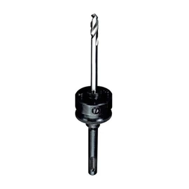 Starrett SDS-Plus Holesaw Arbor - 32-210mm Hex Shank Arbor with Extra Length HSS Pilot Drill - A2-1E