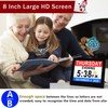 Véfaîî 19 Alarms Dementia Clock 8 Inch Large Display, Auto