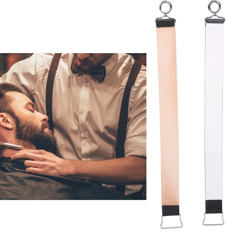 Cowhide Razor Strop Home Barber Shop Leather Straight Razor Sharpening