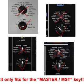 1pc MASTER Sound Channel Selection Fader Knobs Replacement MST Rotary Knob Potentiometer Cap for DJ Controller Mixer Console Pioneer XDJ-RX RX2 DJM700 800 750 850 750MK2 900nexus 900SRT (BKmst)