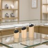 KUKUVR 3 Pack Wooden Ring Display Stands for Boutique Selling