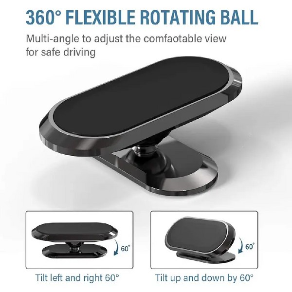 24 mm Magnetic Car Mount Holder Stand Dashboard 360° Rotating