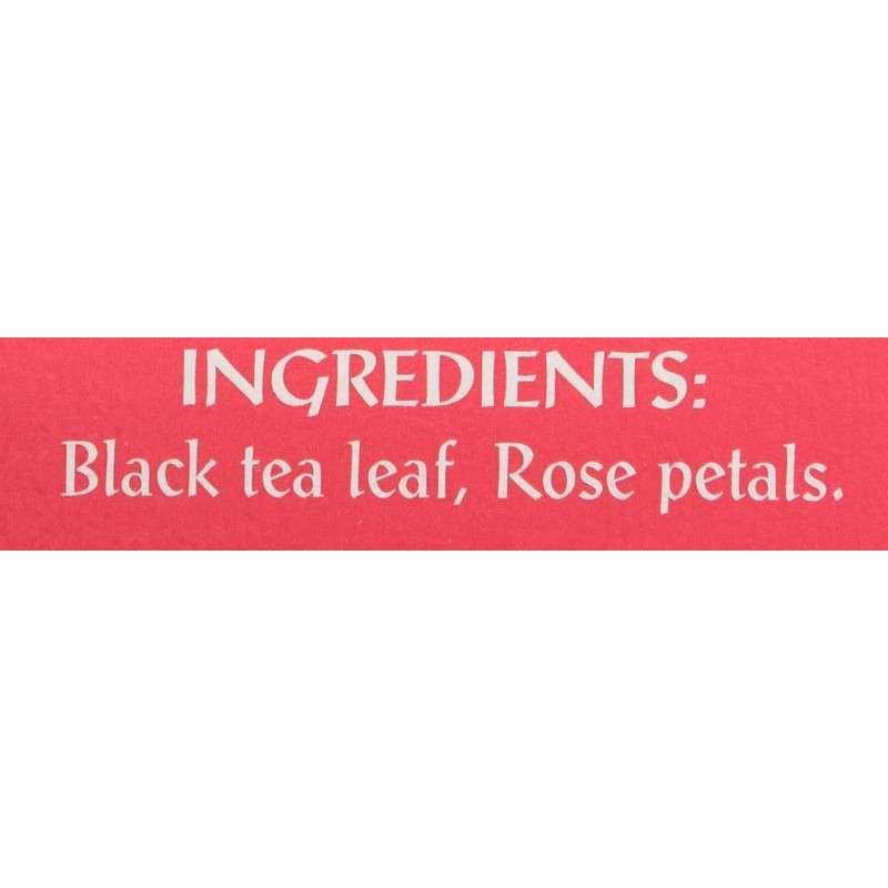 Triple Leaf Tea Black Tea Bags, Rose, 20 Count