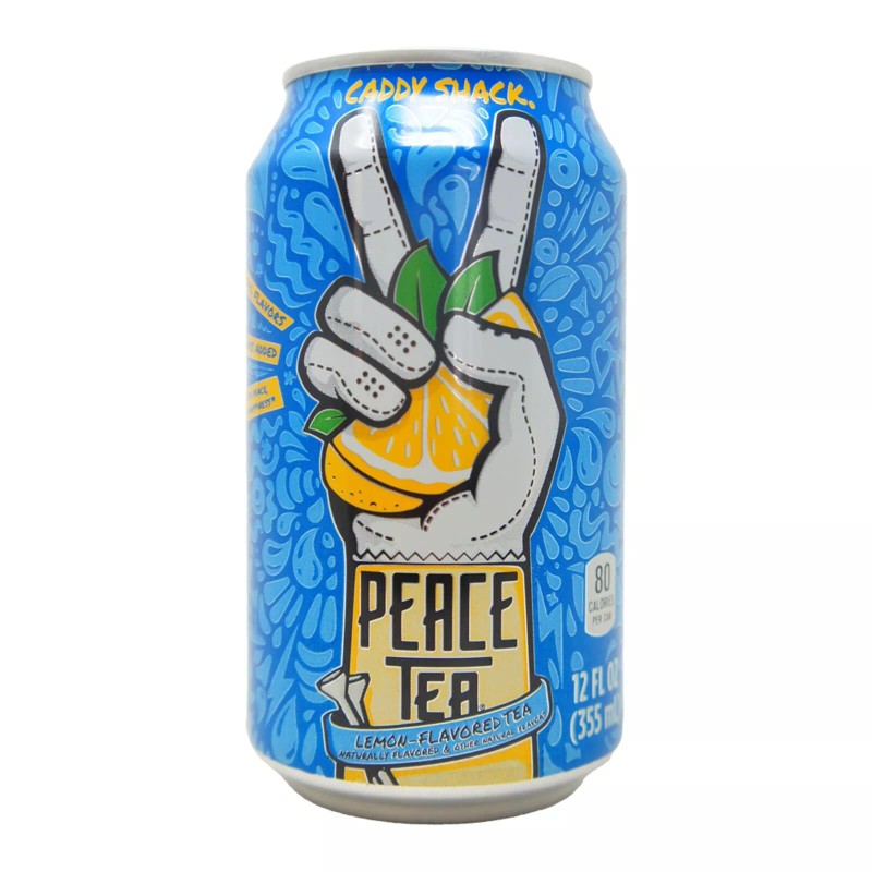 Peace Tea Caddy Shack Peace Tea, Lemon Flavored Soda, 12