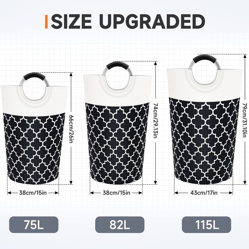 Fabspace Large Laundry Basket Laundry Hamper Bag Washing Bin Clothes