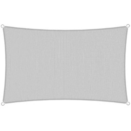 TANG Sunshades Depot 8' x 8' Light Grey Sun Shade Sail Square Permeable Canopy Customize Commercial Standard 180 GSM HDPE