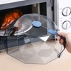 Geometric Microwave Splatter Cover Food Plate Lid with Steam Vents