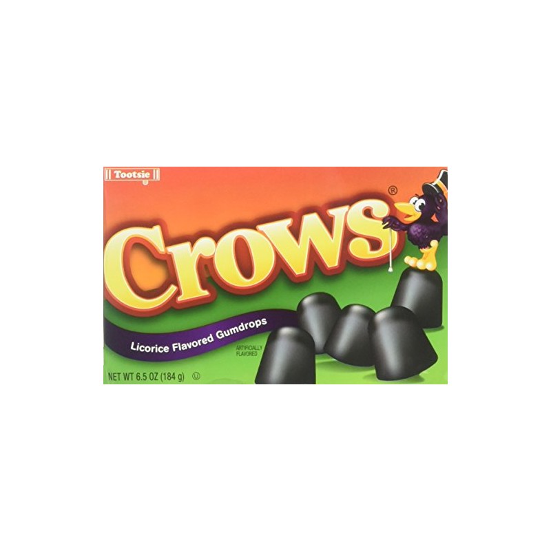 Crows Licorice Flavored Gumdrops (Pack of 3) 6.5 oz Theater