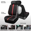 CAR PASS Leather Car Seat Cover Front Seats,3D Air Mesh