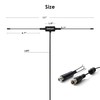 CHHLIUT Universal FM Radio Dipole Antenna, 75 Ohm, 16ft, Screw