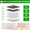 Upgraded 6200F Fireproof Document Bag with Lock, Fireproof Money Bag