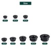 3/8-16 Black Flange Nuts (25 pcs), 304 Stainless Steel 18/8,