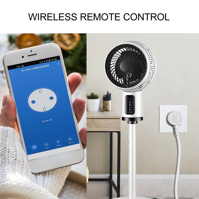 Smart Socket Wall Mounted ABS Timing Panel Wireless Remote Controllable