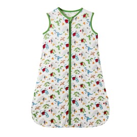 DREAMHALO Baby Sleep Sack Newborn Viscose from Bamboo Wearable Blanket Soft Sleep Bag with 2-Way Zipper for Boys Girls, Dinosaur, 12-18 Months